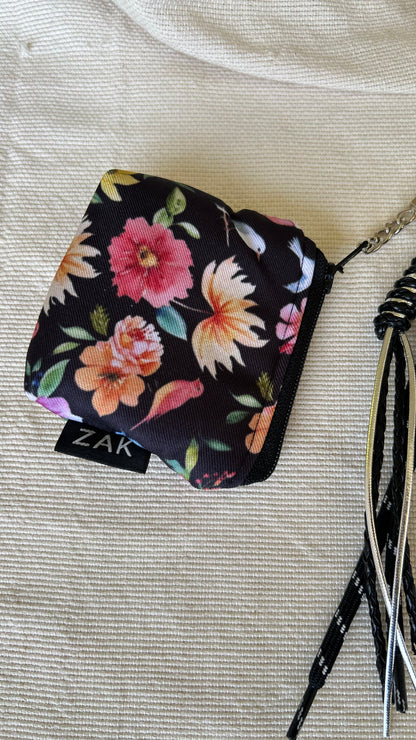 Black Shiny Heart Coin Pouch Charm