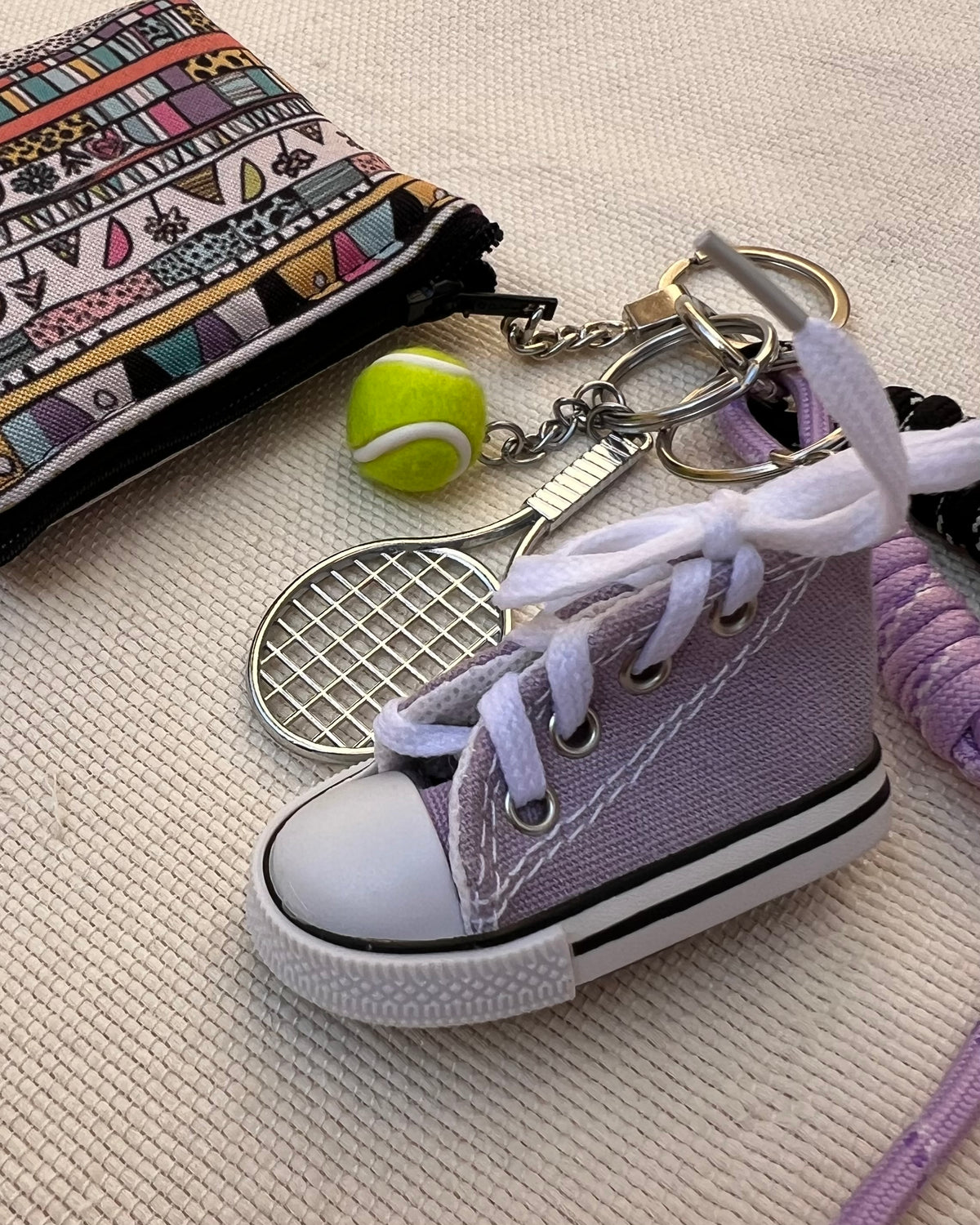 Purple Converse Coin Pouch Charm