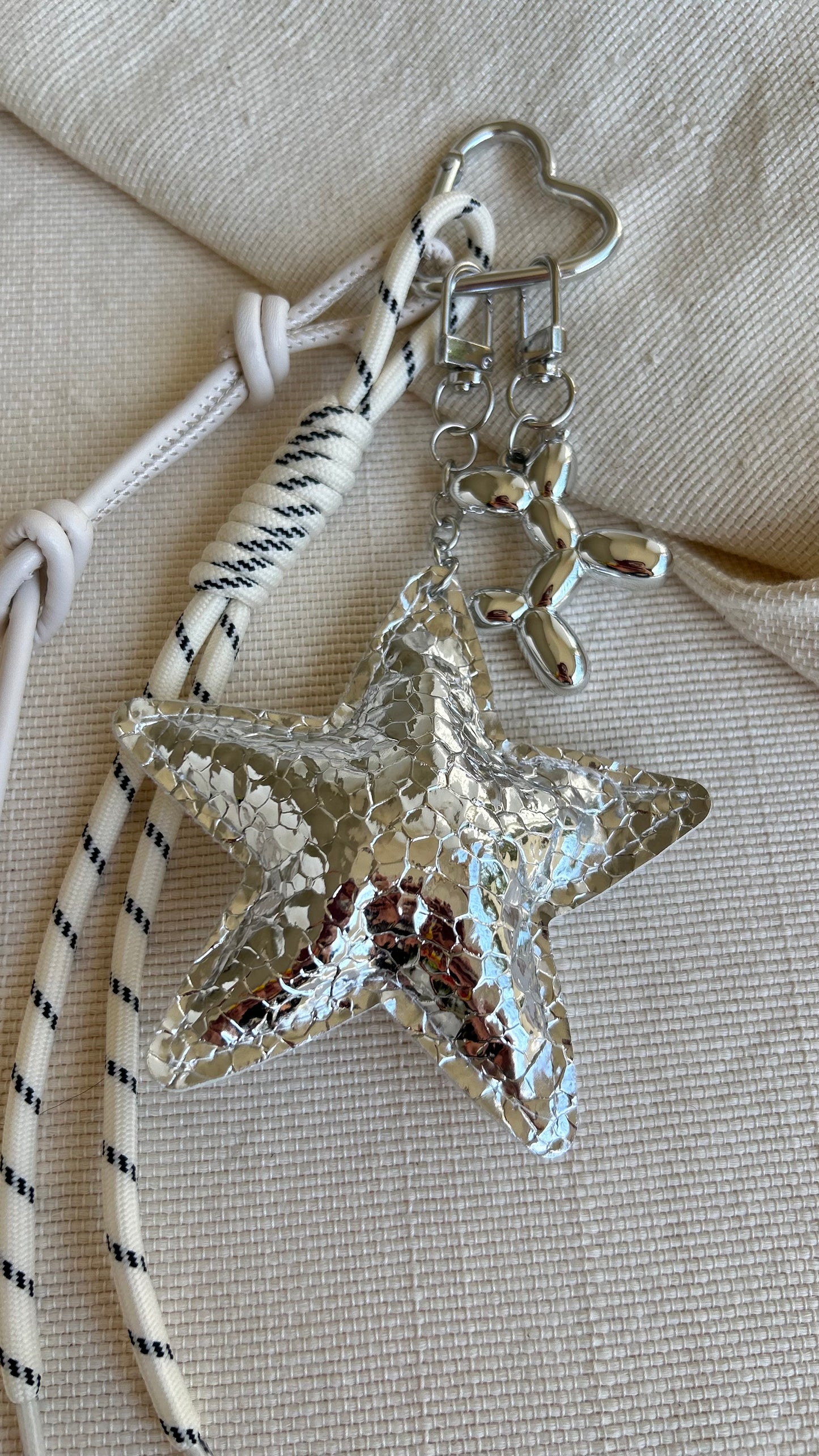 Chrome Star Charm