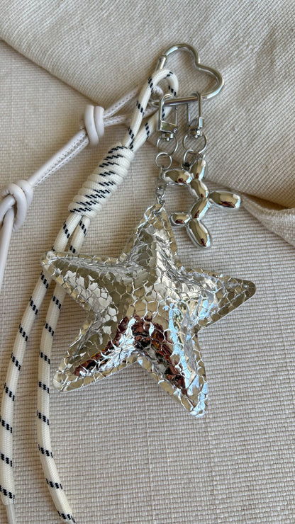 Chrome Star Charm