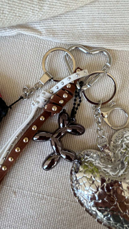 Silver Heart Coin Pouch Charm