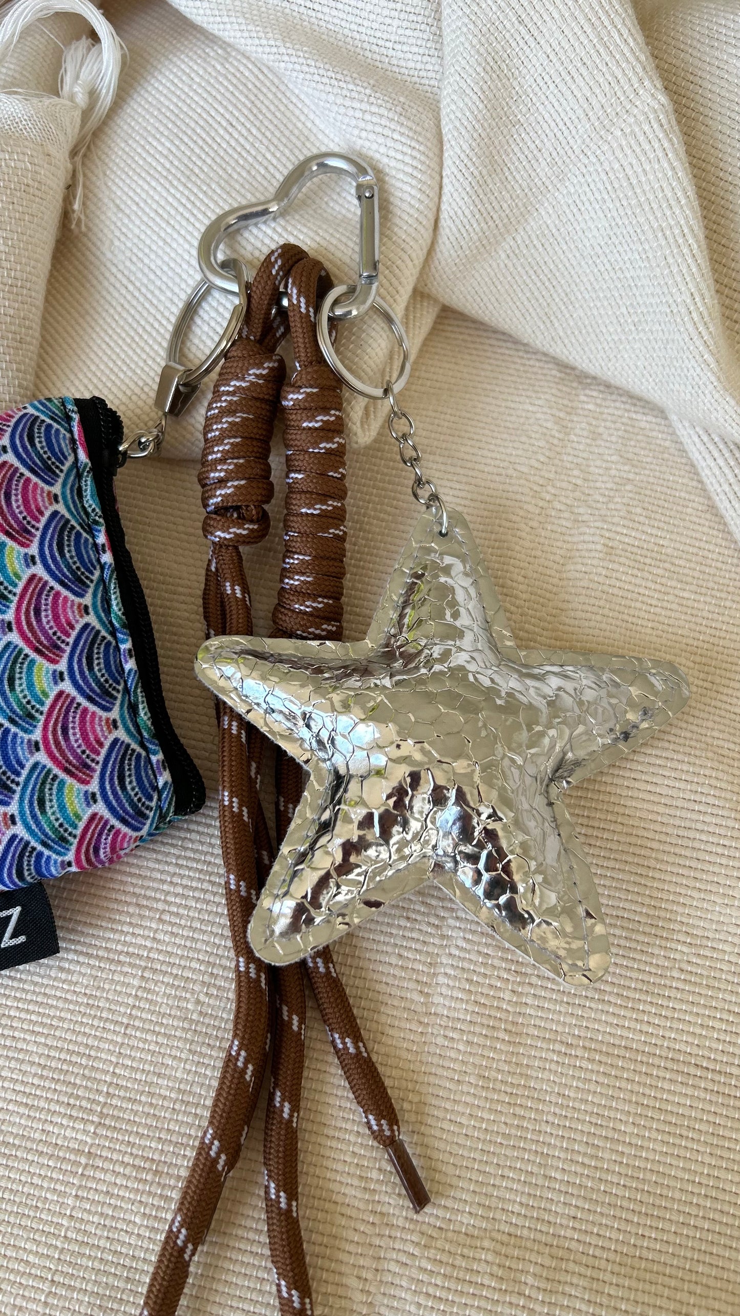 Chrome Star Coins Pouch Charm