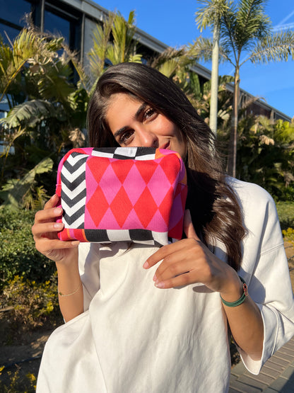 Fuchsia Fiesta Makeup Bag