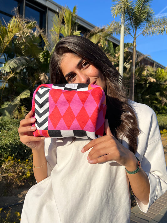 Fuchsia Fiesta Makeup Bag