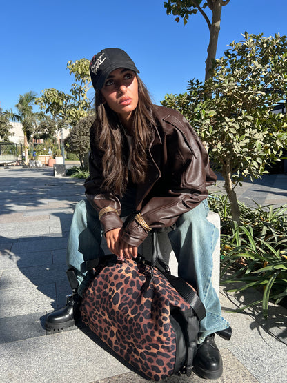 Dark leopard Duffle Bag