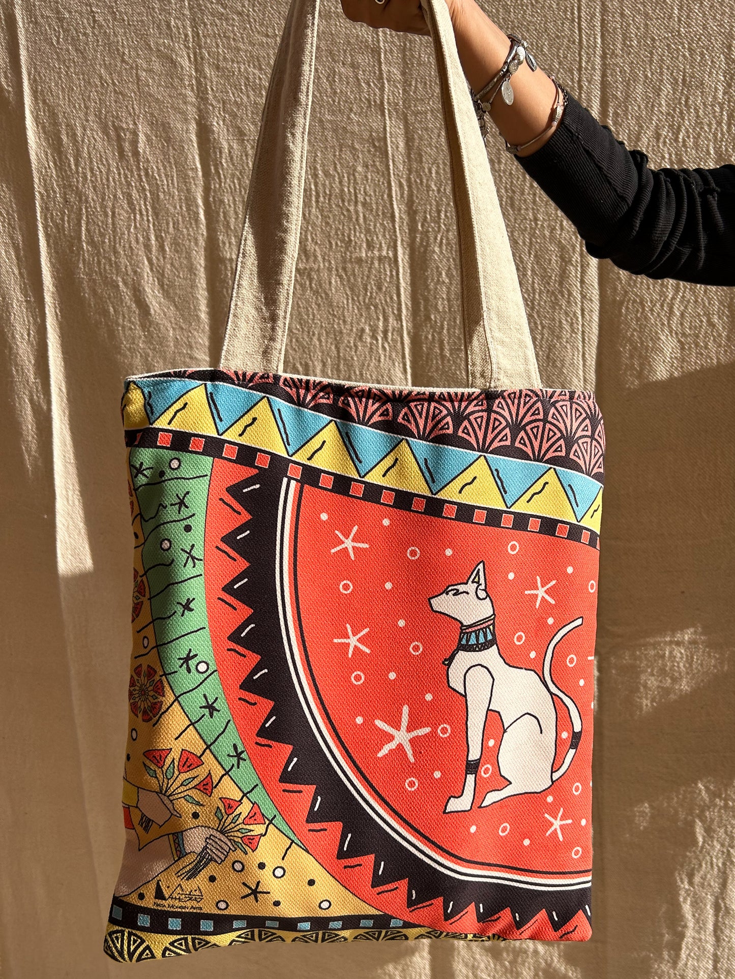 Bastet Charm Tote Bag