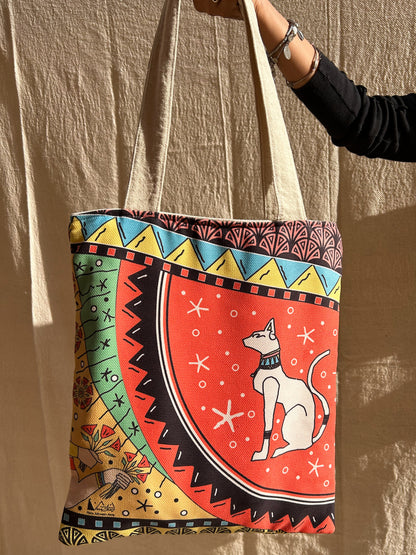 Bastet Charm Tote Bag