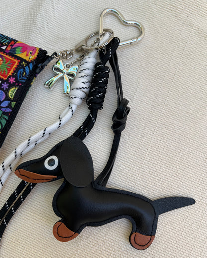 Black Dog Coin Pouch Charm