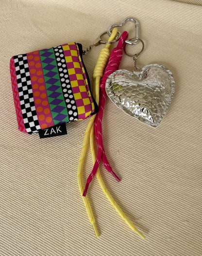 Shine Heart Coins Pouch Charm