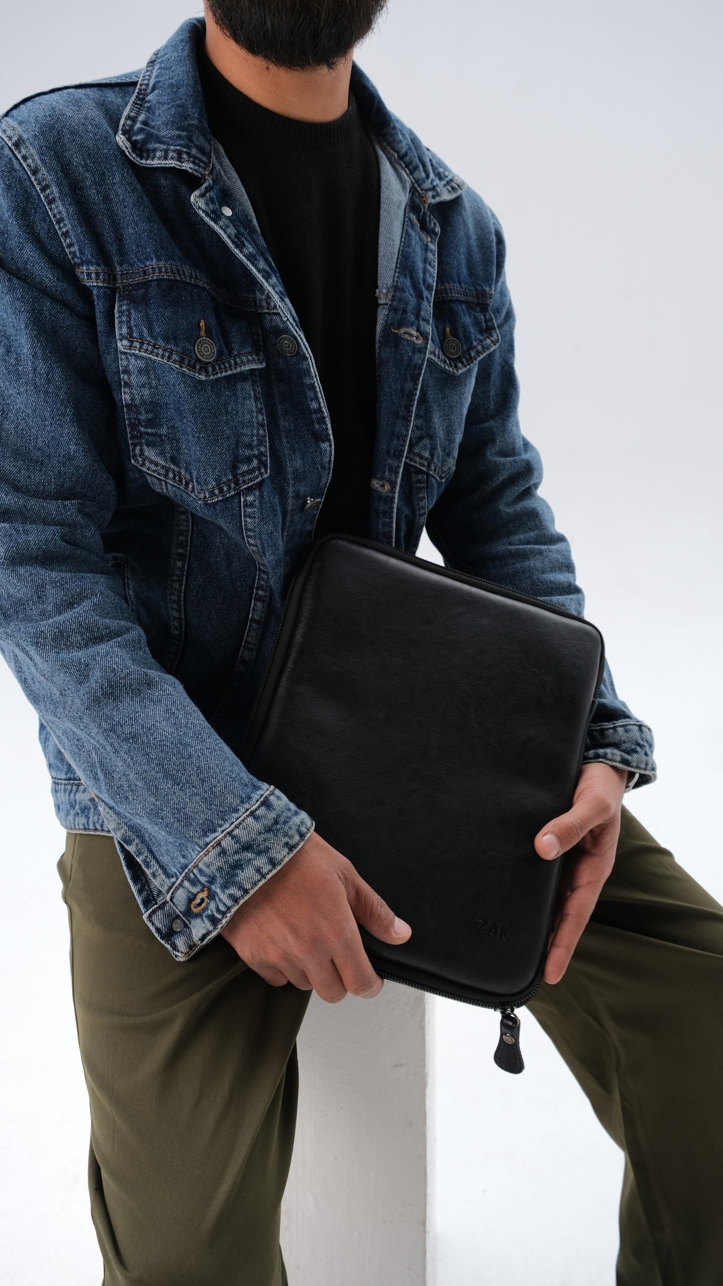 Leather Tablet Cover - Black