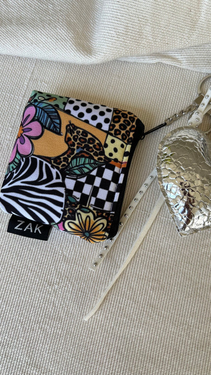 Silver Heart Coin Pouch Charm