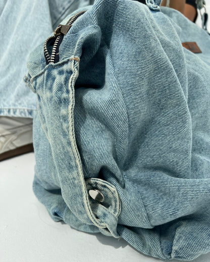 Denim Duffel Bag — Light Denim