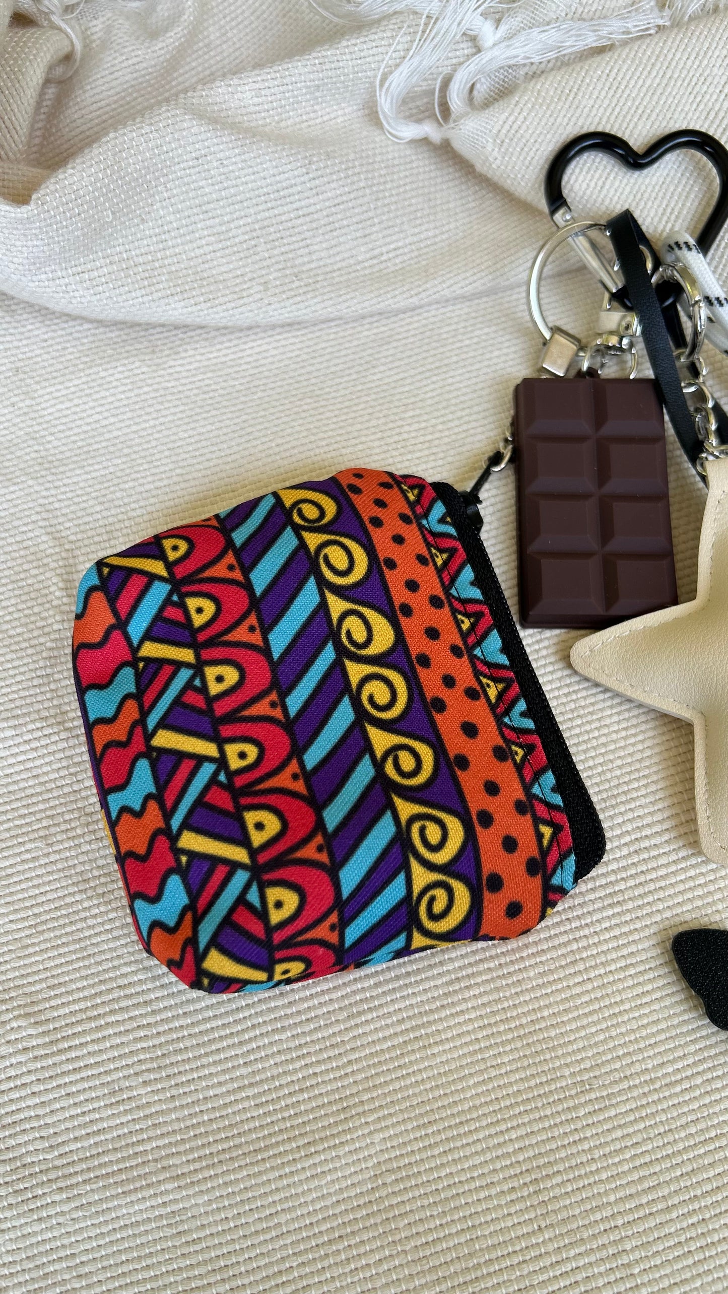 Vanilla Cat Coin Pouch Charm
