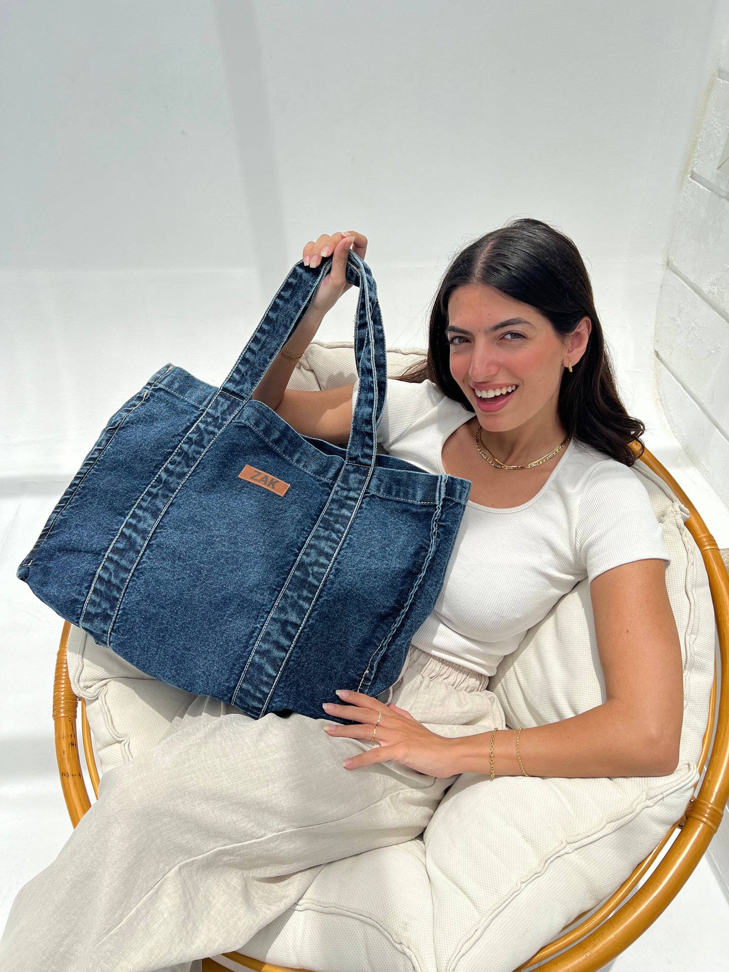 Onda Everyday Tote - Mid Denim