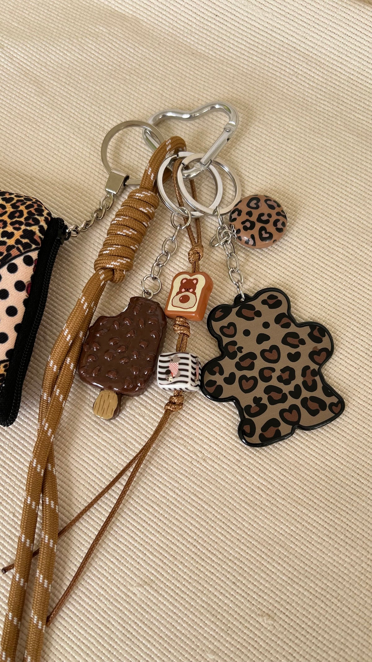 Ice cream Teddy Coins Pouch Charm
