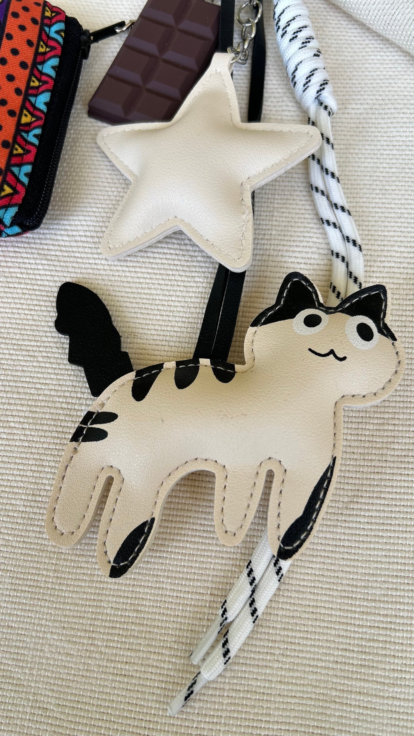 Vanilla Cat Coin Pouch Charm