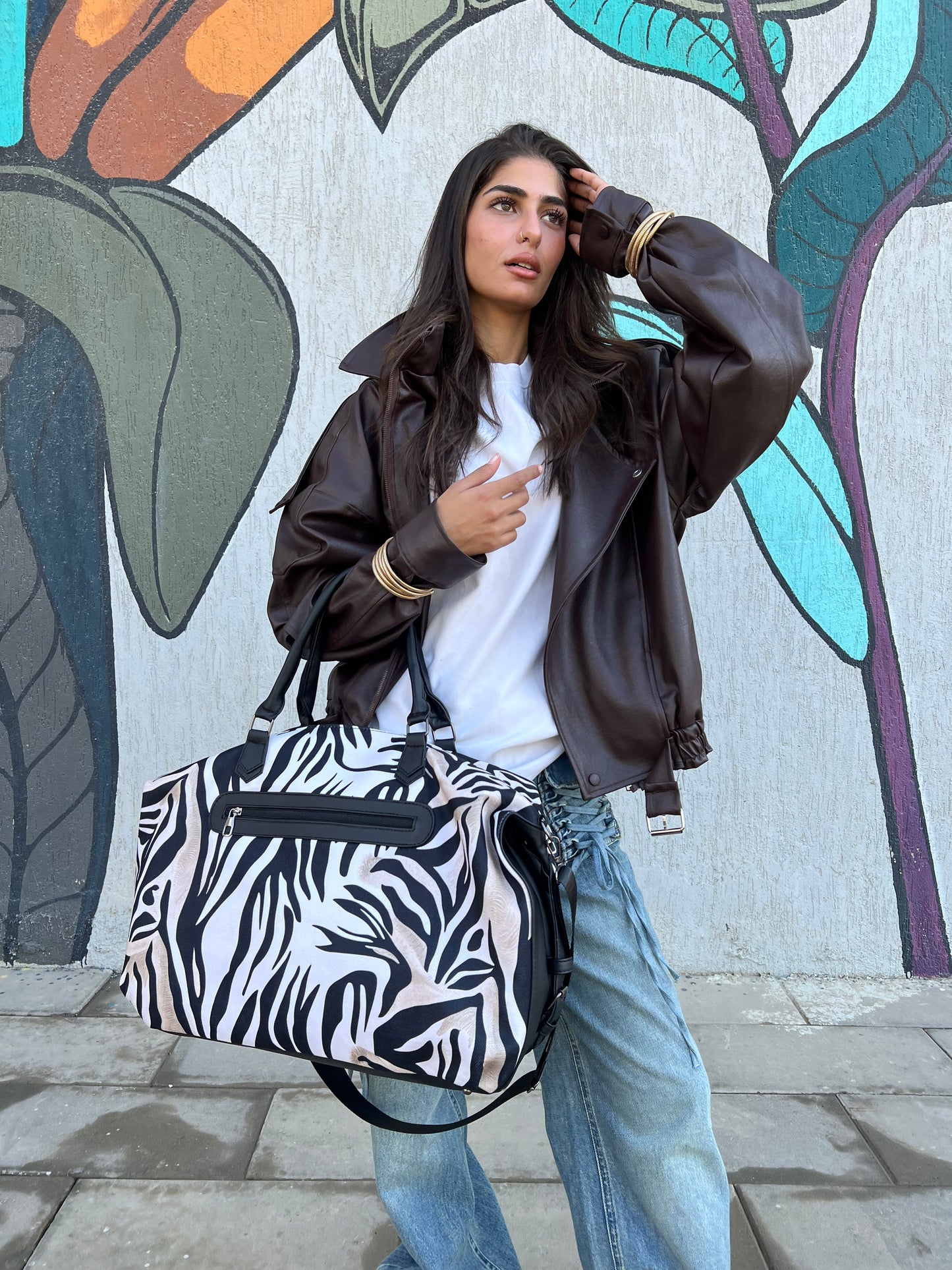 Zebra Duffle Bag
