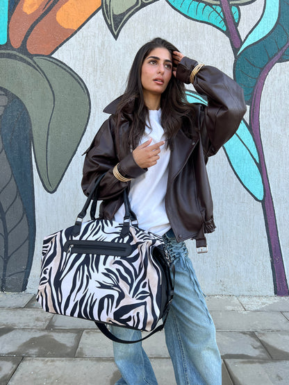 Zebra Duffle Bag