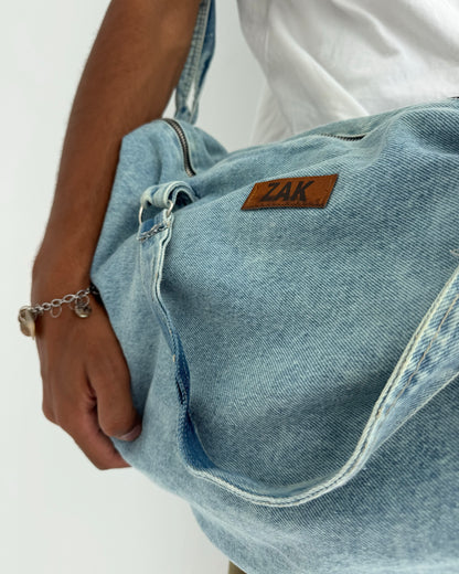 Denim Duffel Bag — Light Denim