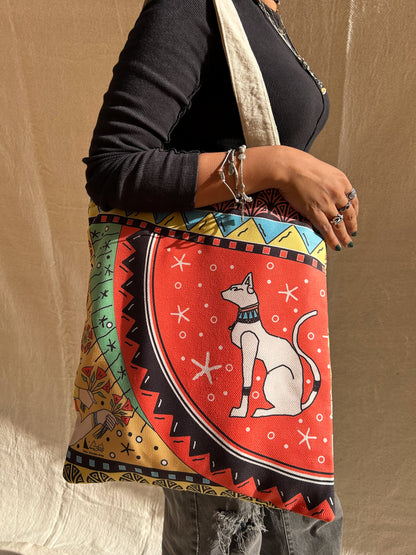 Bastet Charm Tote Bag