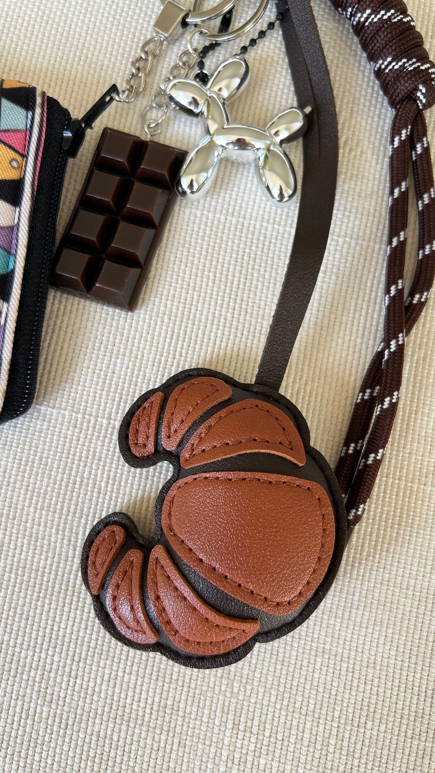 Chococaramel Croissant Coin Pouch Charm
