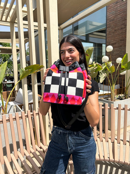 Fuchsia Fiesta Bucket Bag
