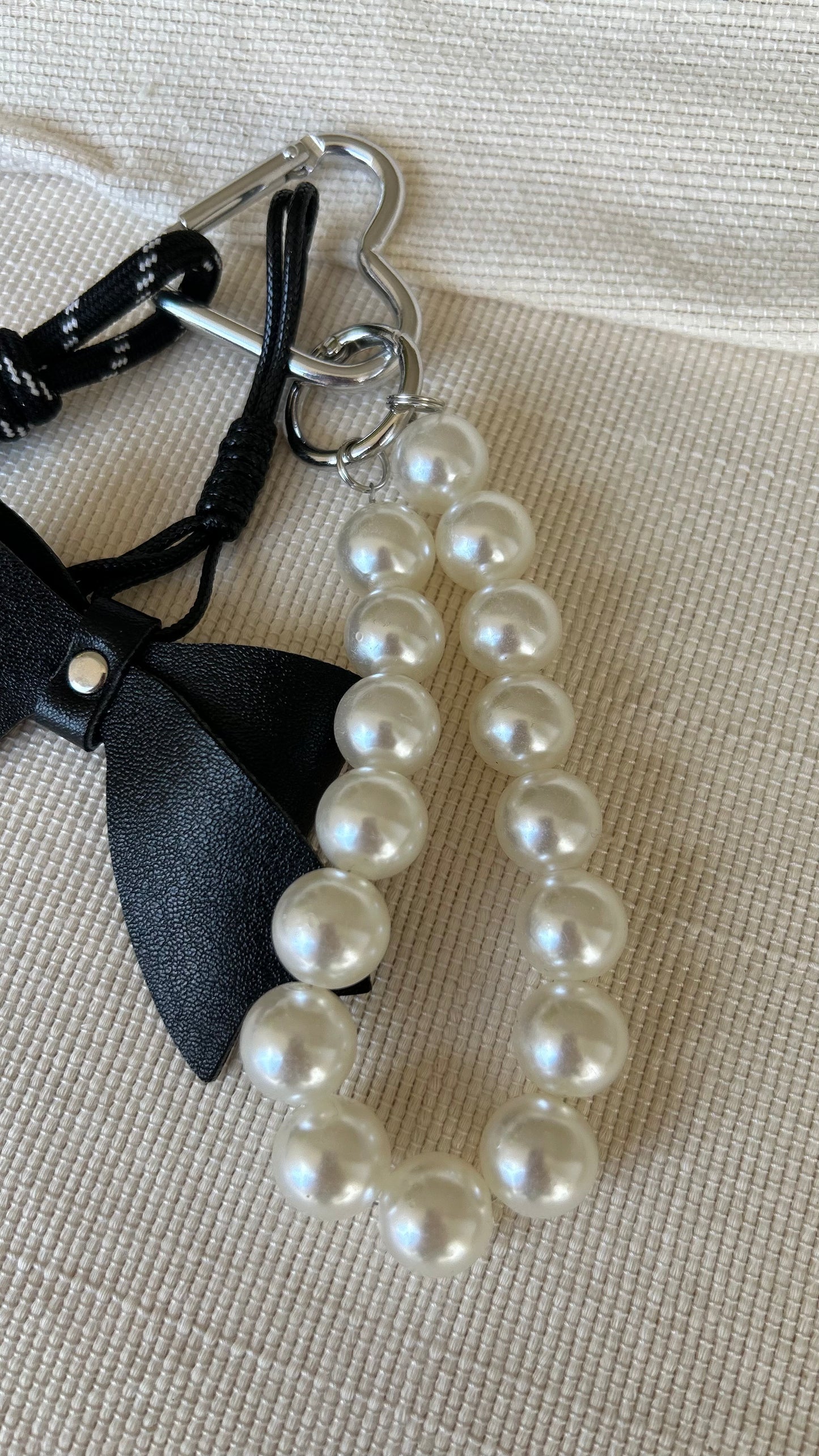 Pearl Bow Charm