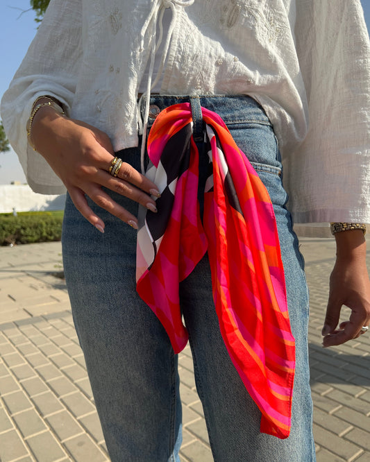 Fuchsia Fiesta Small Scarf