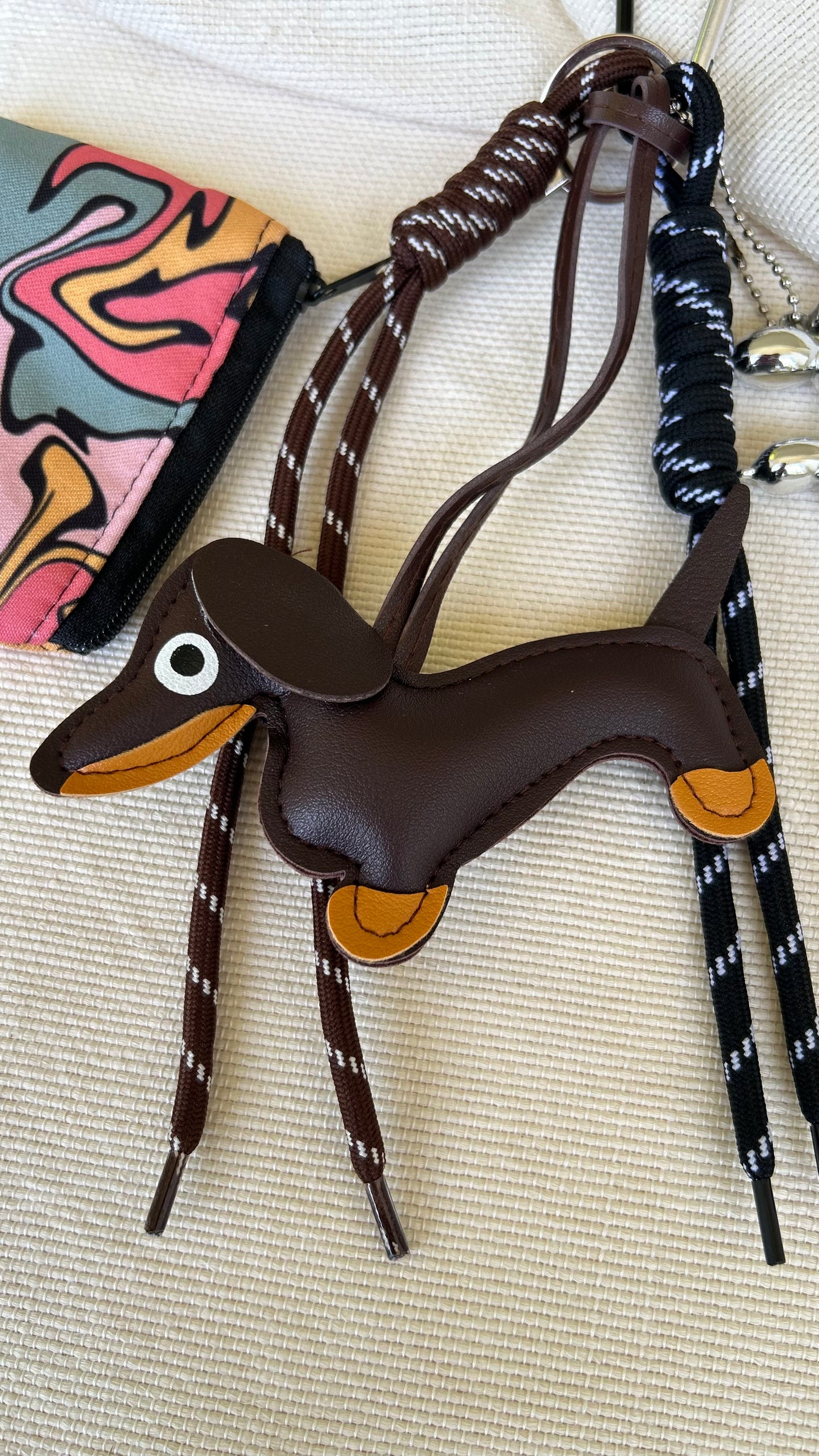 Brown Dog Coin Pouch Charm