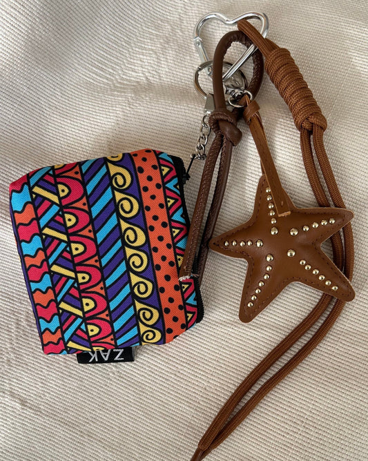 Stud Star Coins Pouch Charm