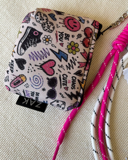 Fuchsia Converse Coin Pouch Charm