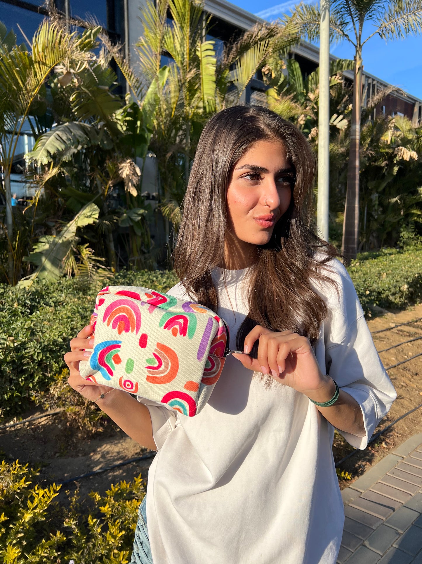 Infinite Rainbow Makeup Bag