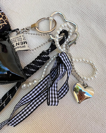 Black Bow Coin Pouch Charm