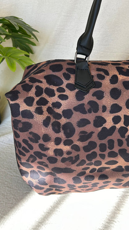 Deep Leopard Duffle Bag