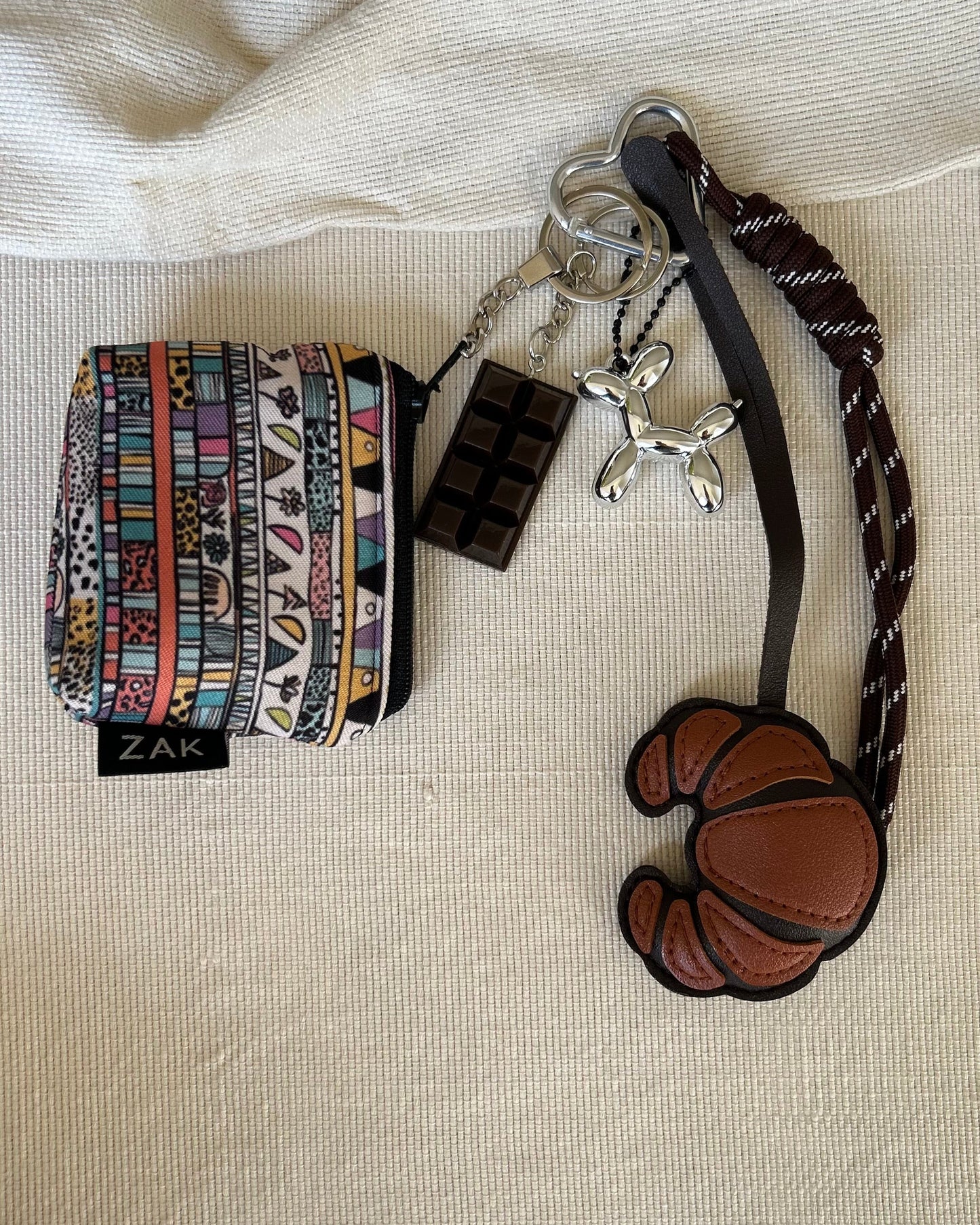 Chococaramel Croissant Coin Pouch Charm