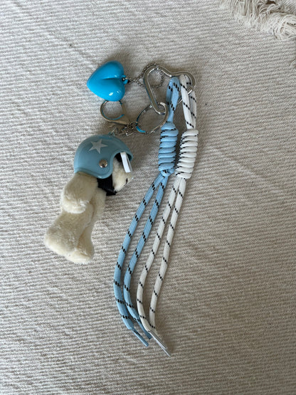 Sky Blue Cool Teddy Charm