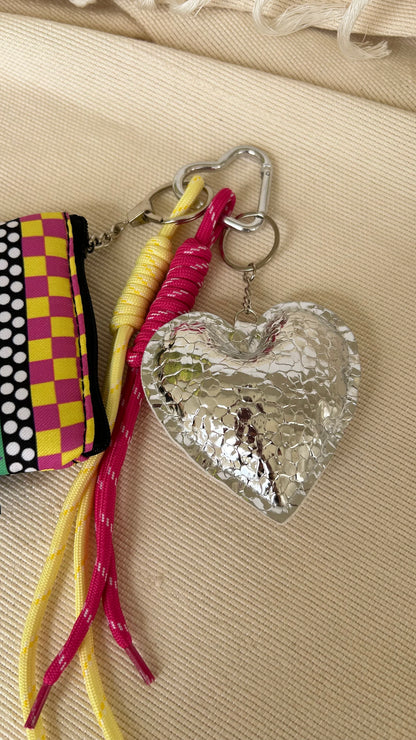 Shine Heart Coins Pouch Charm