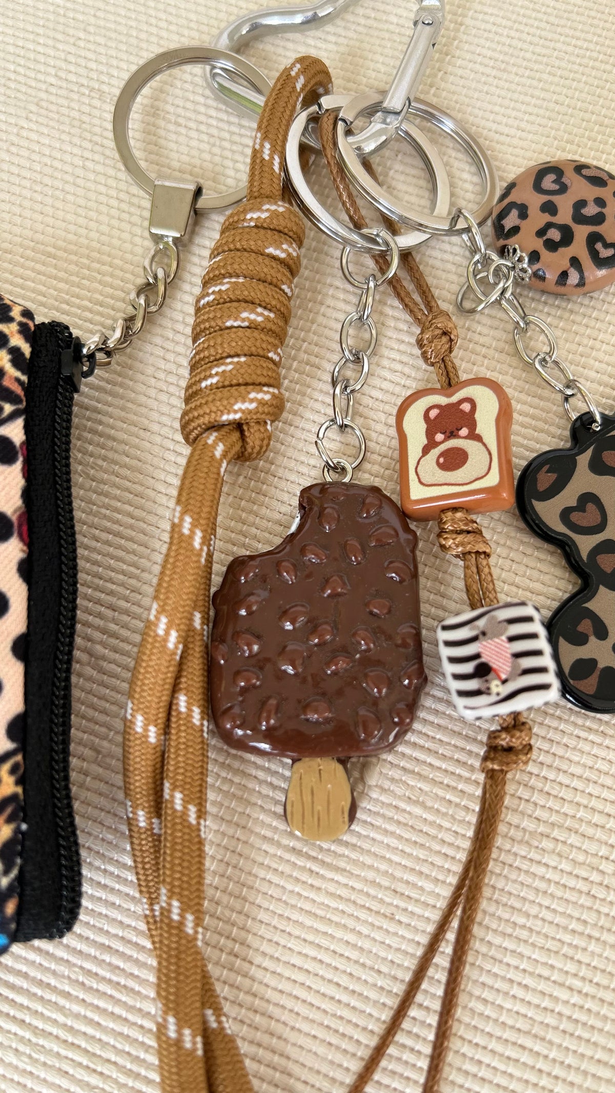 Ice cream Teddy Coins Pouch Charm