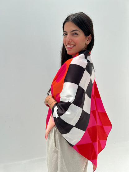 Fuchsia Fiesta Large Scarf