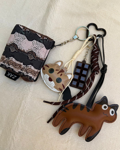 Choco Cat Coin Pouch Charm