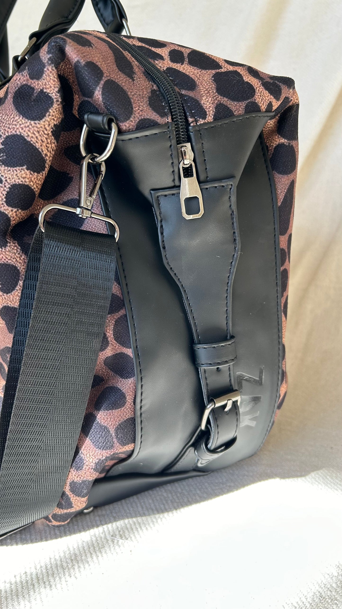 Deep Leopard Duffle Bag