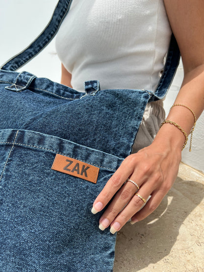 Vela Cross Tote - Mid Denim