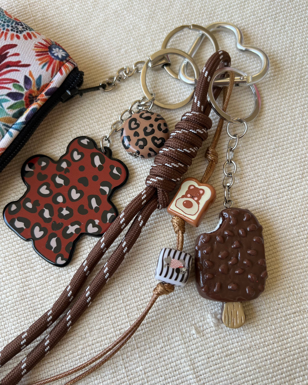 Ice cream Teddy Coin Pouch Charm