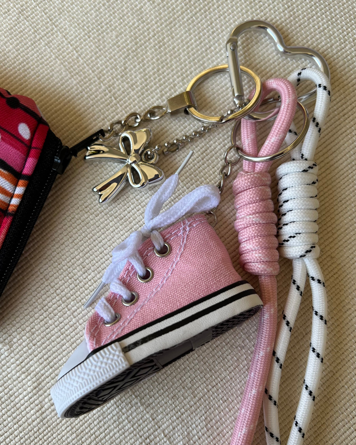 Pink Converse Coin Pouch Charm