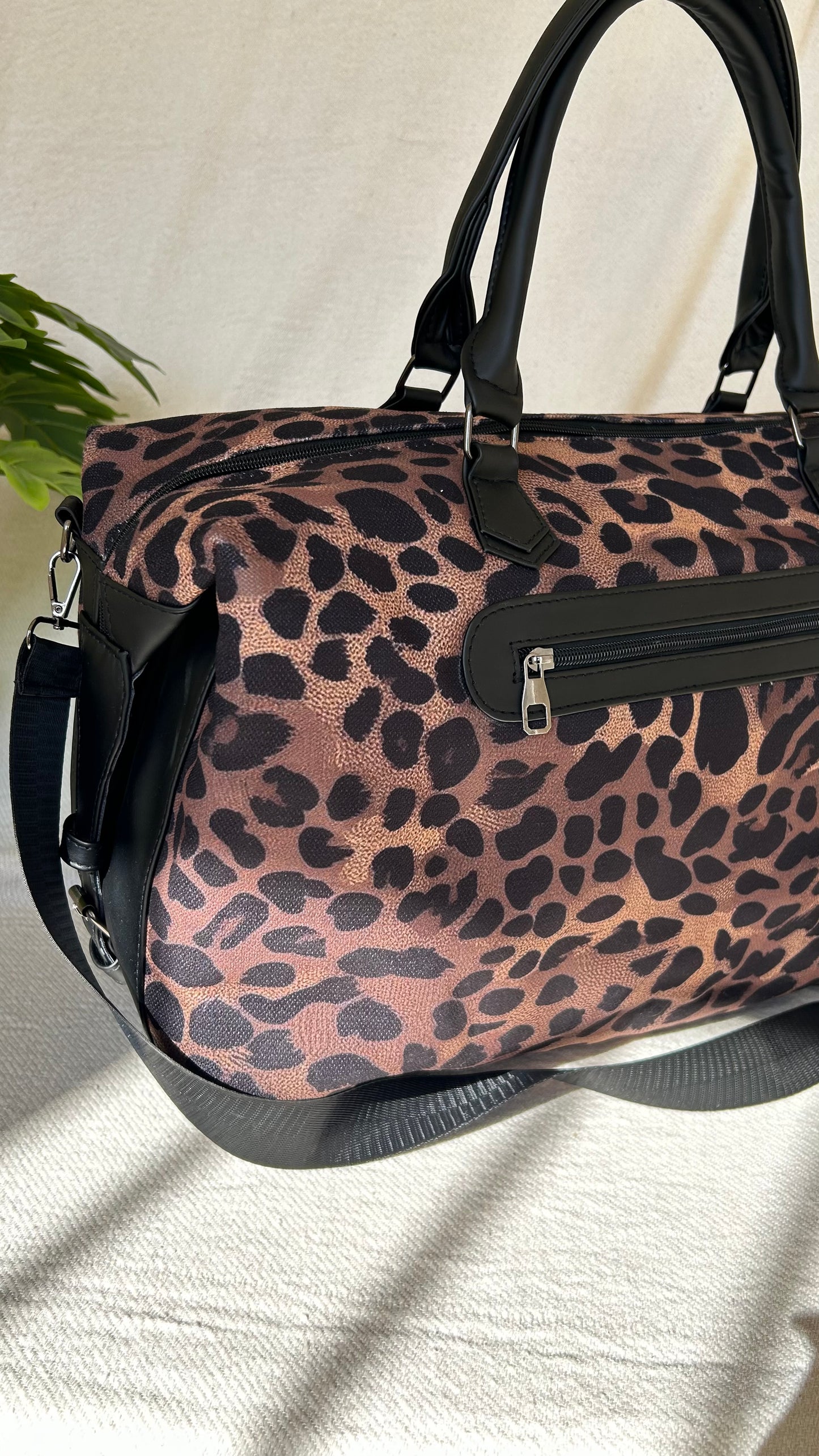 Deep Leopard Duffle Bag