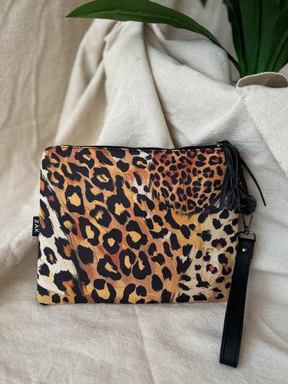 Light Leopard Clutch