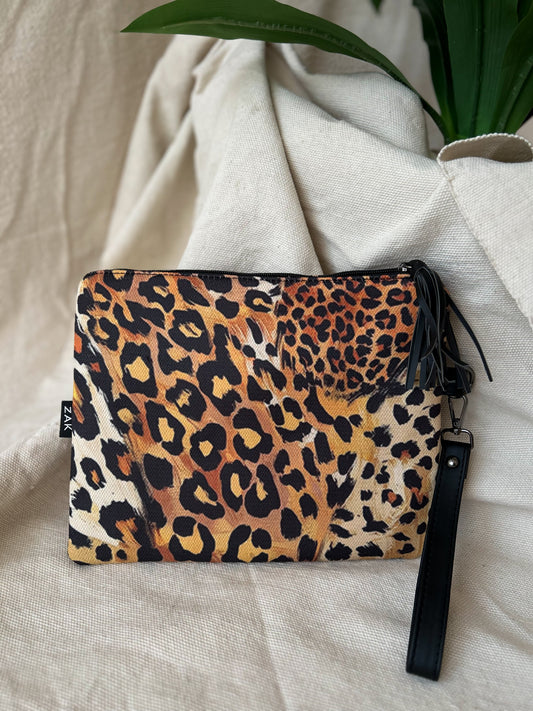 Light Leopard Clutch