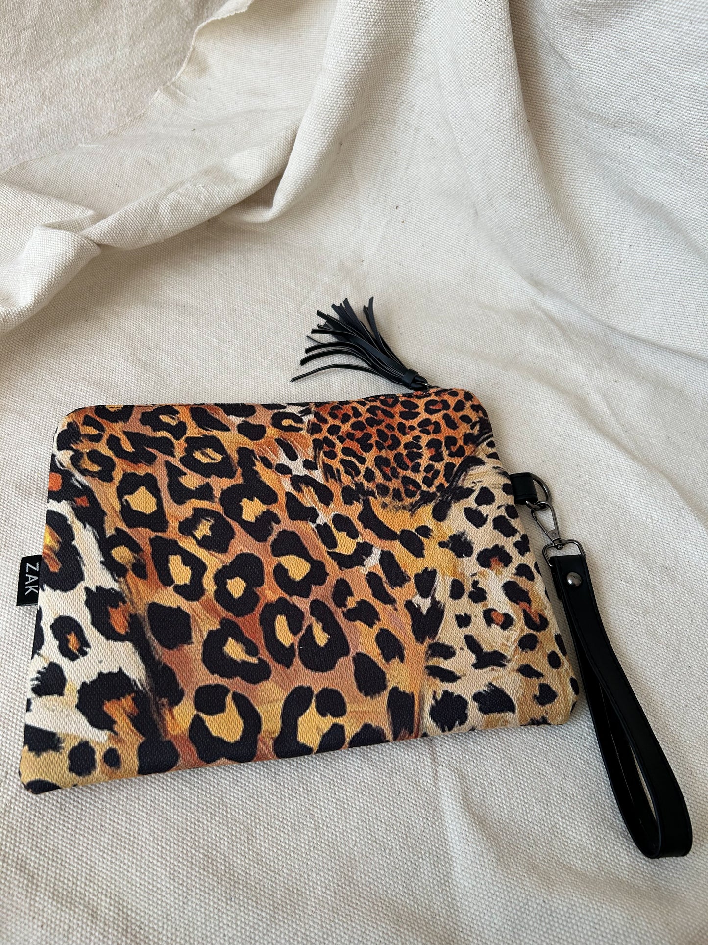 Light Leopard Clutch