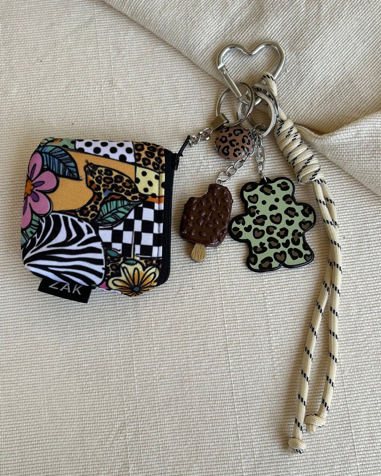 Ice cream Teddy Coins Pouch Charm