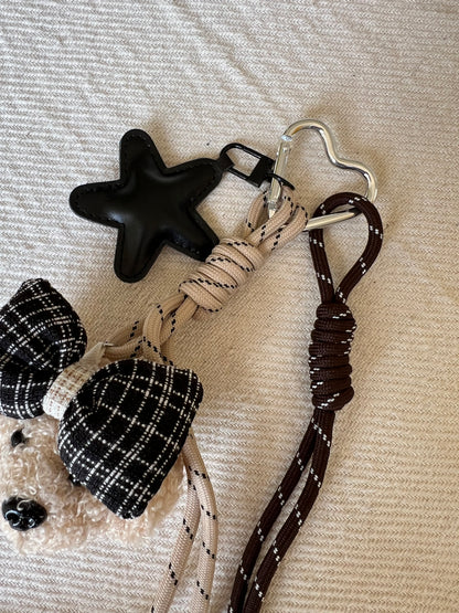 Black Bow Teddy Charm